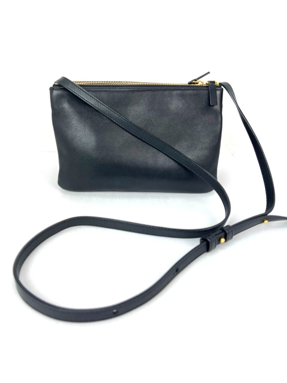 Celine Smooth Lambskin Small Trio Crossbody Black Bag - Picture 2 of 16